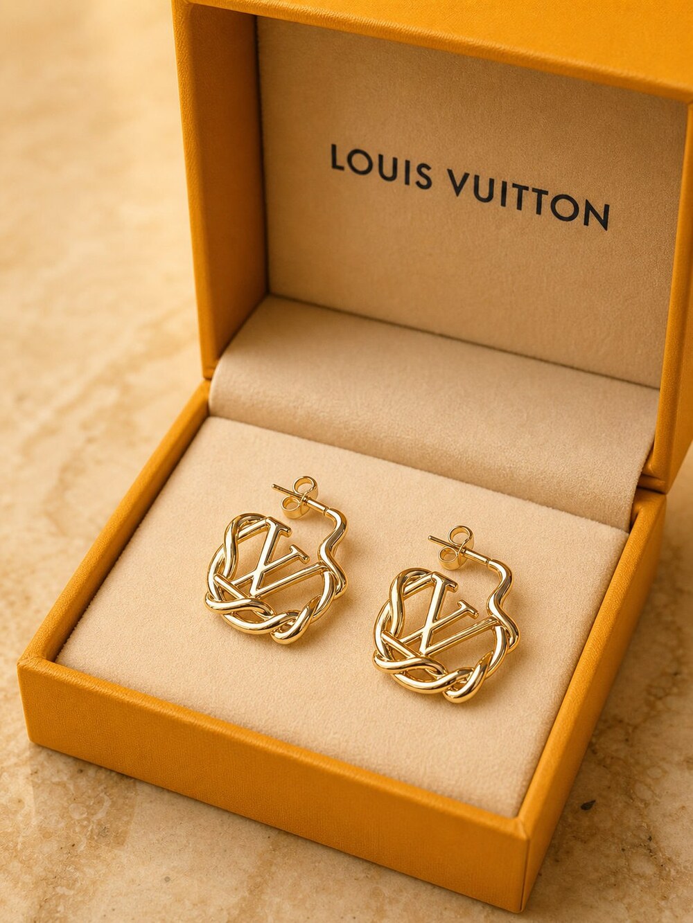Louis Vuitton Signature Earrings Style 3 | New with Box - Picture 4 of 9